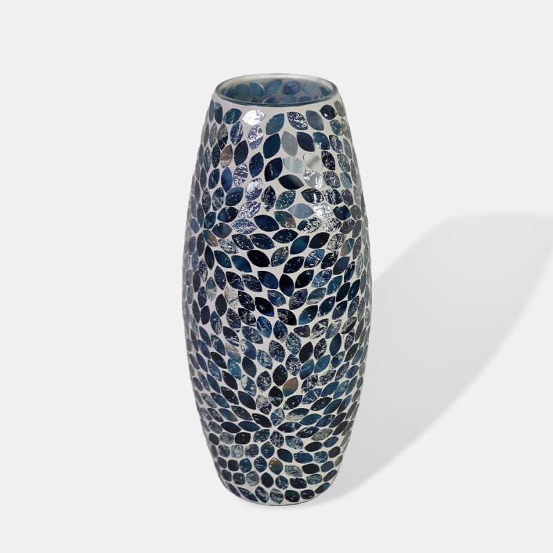 BASE VIDRIO AZUL COMB 30CM Unica