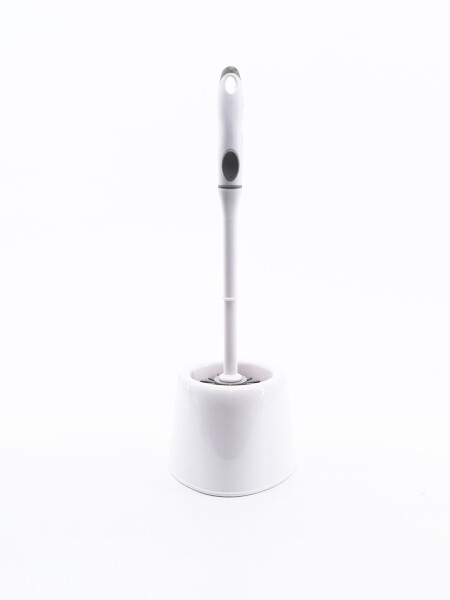 CEPILLO PARA INODORO PLASTICO BLANCO