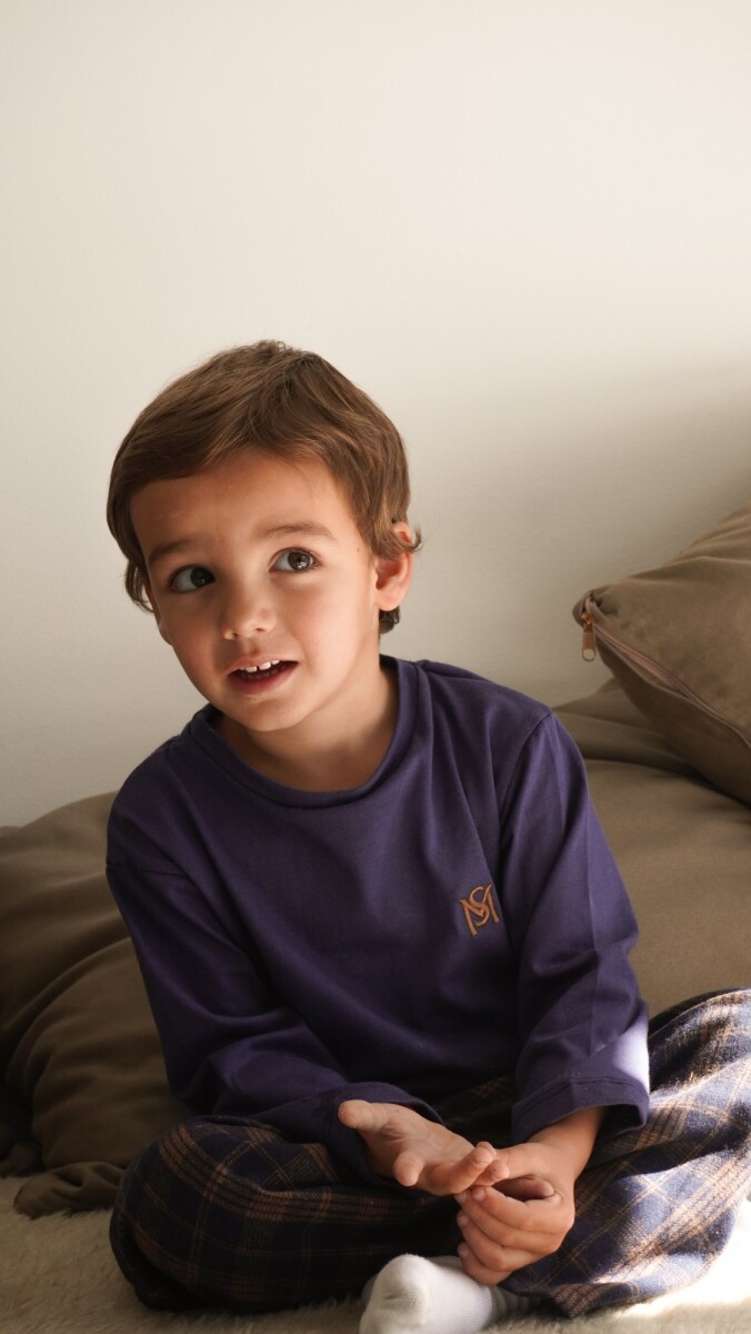Mini Boy Sleepwalker - Chocolate / Azul 