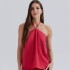 CAMISETA REGATA FEM ROJO/AZUL MARINO/BLANCO