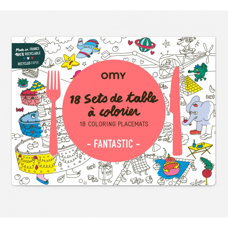 Set x 18 de individuales para pintar Fantastic