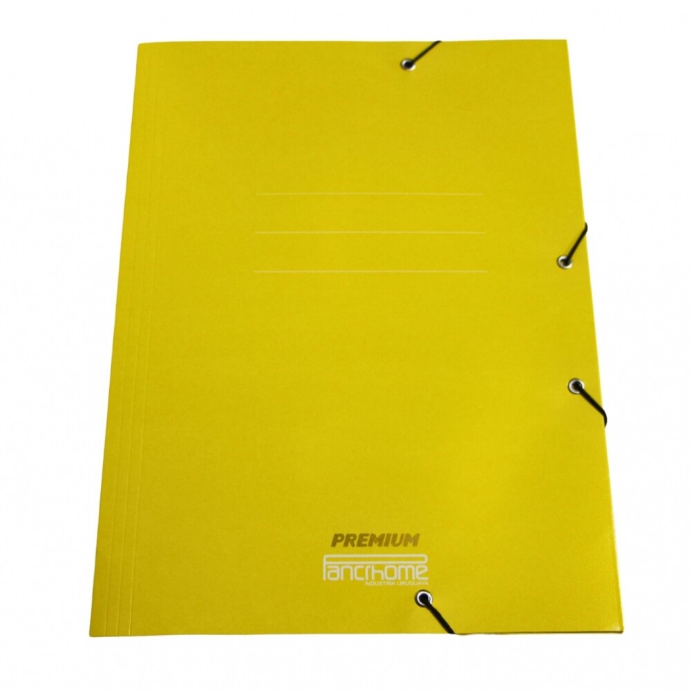 CARPETA CON ELASTICO PREMIUM 309 COLOR AMARILLO CARPETA CON ELASTICO PREMIUM 309 COLOR AMARILLO