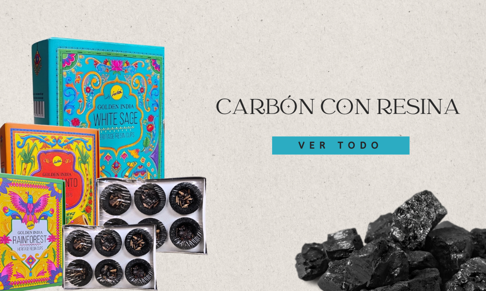 Carbón con resina