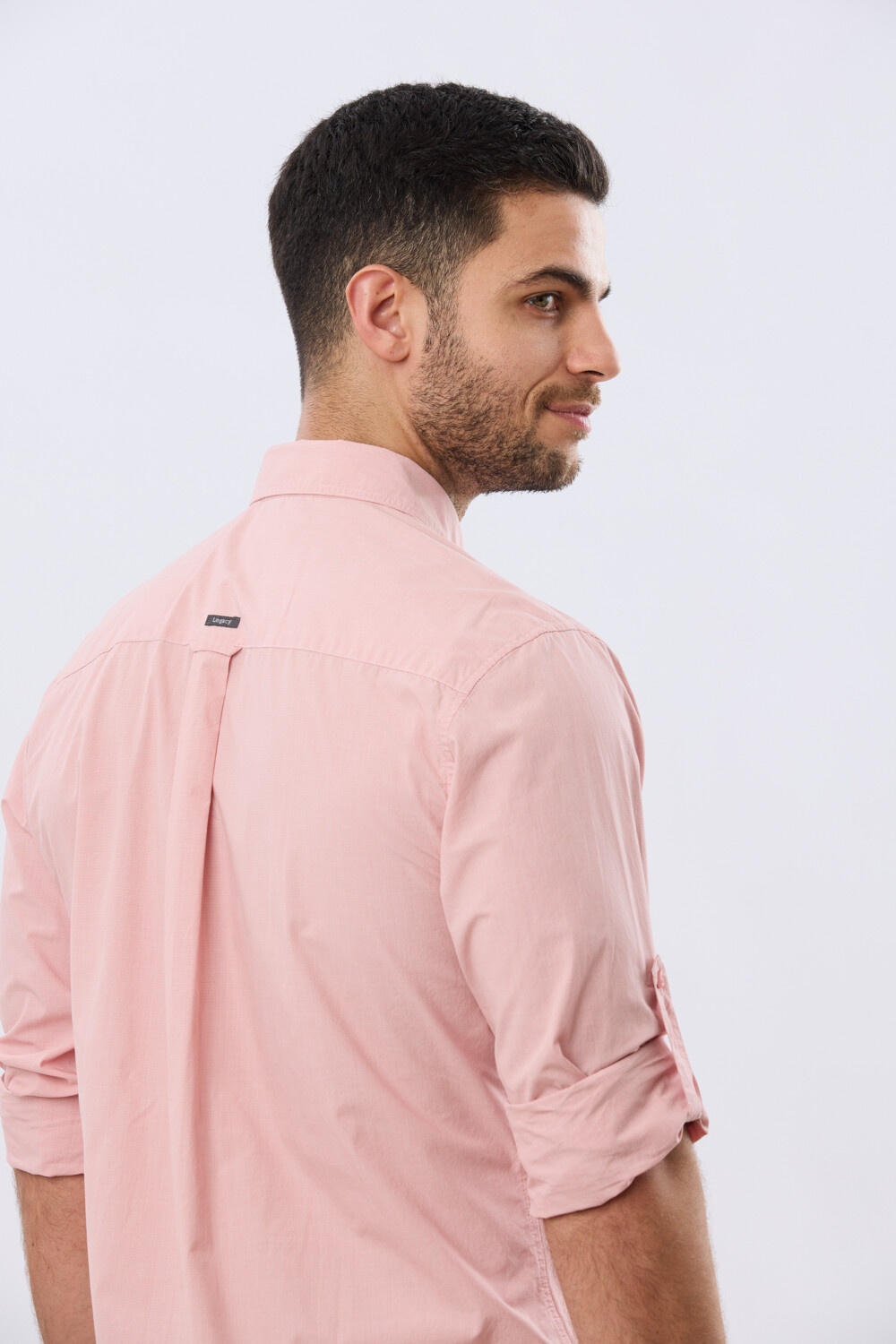 CAMISA CUADROS DE ALGODÓN Rosa