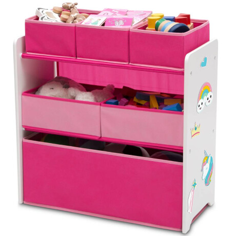 Organizador infantil Wisly Rosado 6 Contenedores