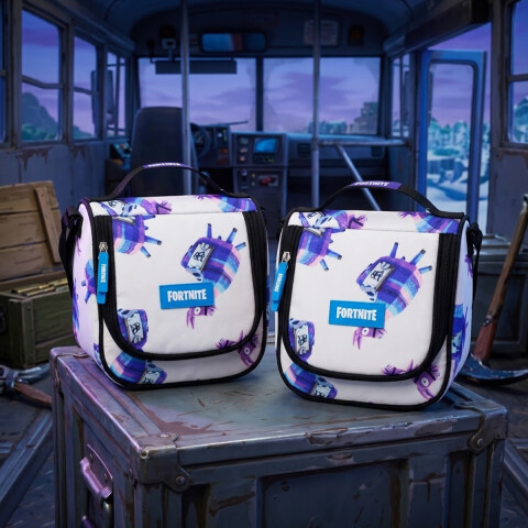 Lunchera de Fortnite Térmica 22 x 23 cm BLANCO