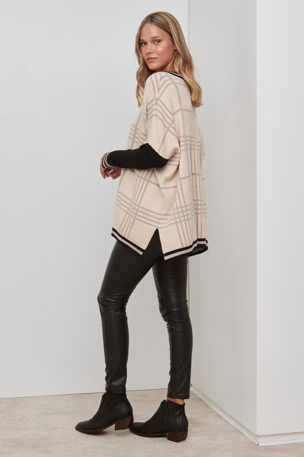 Buzo Colorblock BEIGE/MULTI