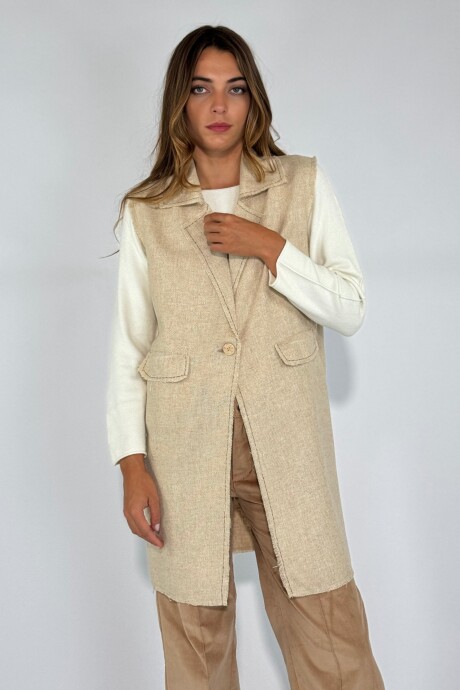 CHALECO MERINA Beige
