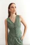 Linen Vest Verde