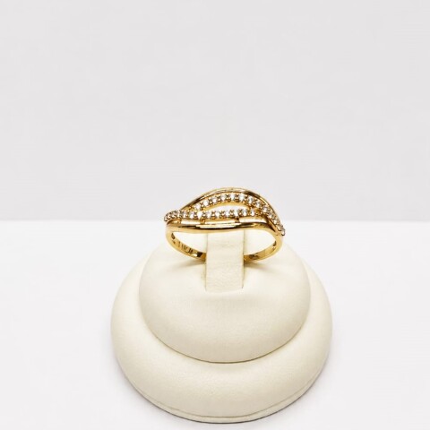 Anillo calado Oro 9 Kt con zirconias Anillo calado Oro 9 Kt con zirconias