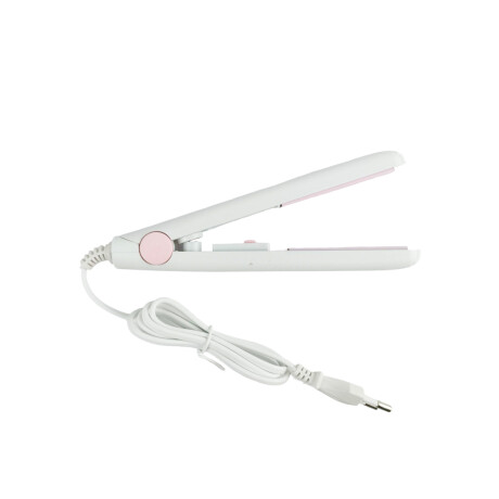 Planchita mini para el pelo con estuche Blanco