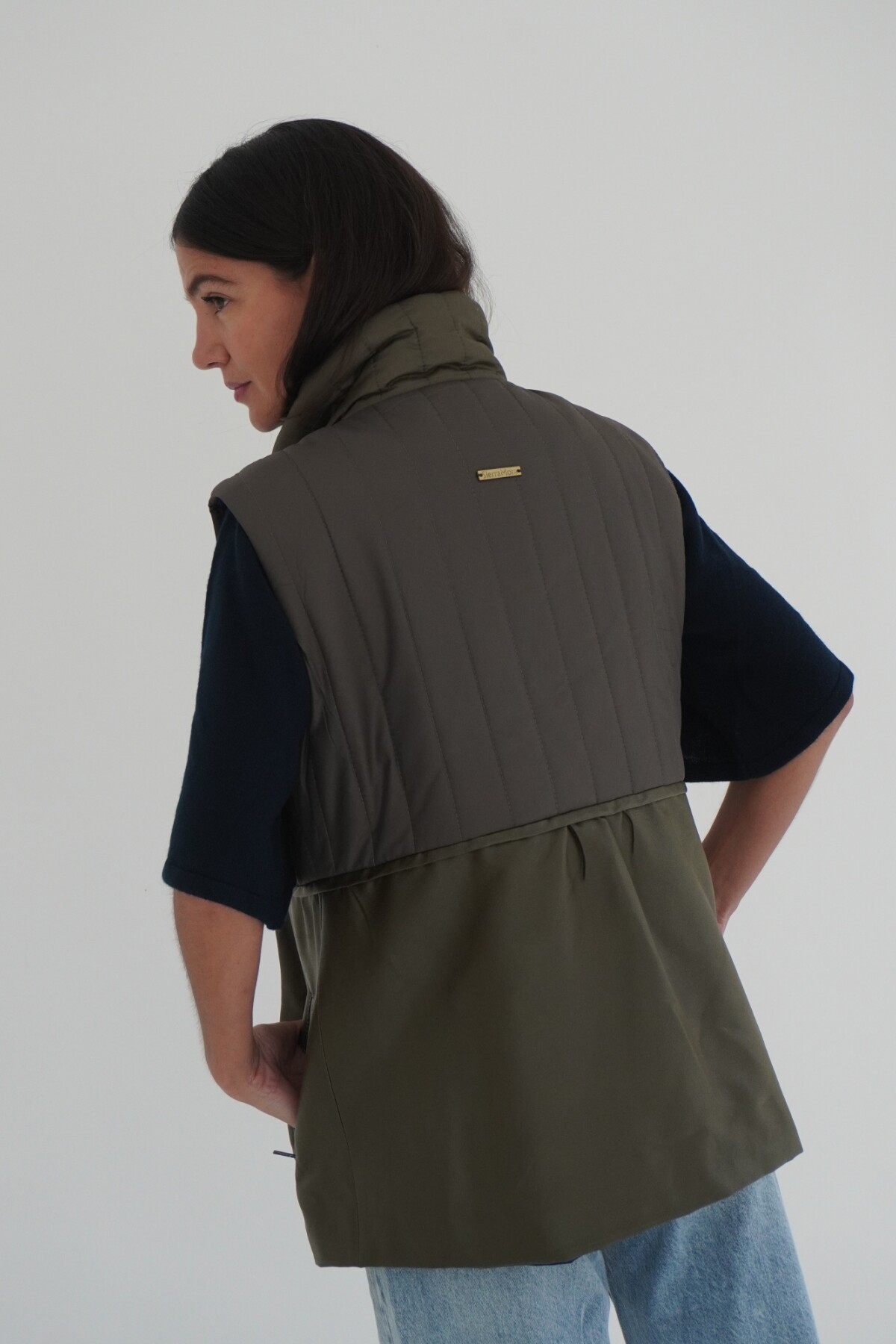 Lady Safari Vest Verde Seco