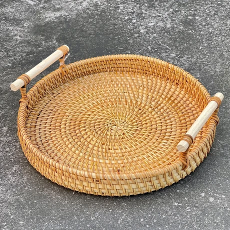 Bandeja Rattan Circular Ø 24cm Bandeja Rattan Circular Ø 24cm