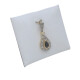 Colgante oro 18k 2 tonos zafiro y brillantes Colgante oro 18k 2 tonos zafiro y brillantes