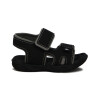 Molekinho Sandalia Casual Tiras Combinadas C/velcro Negro-negro