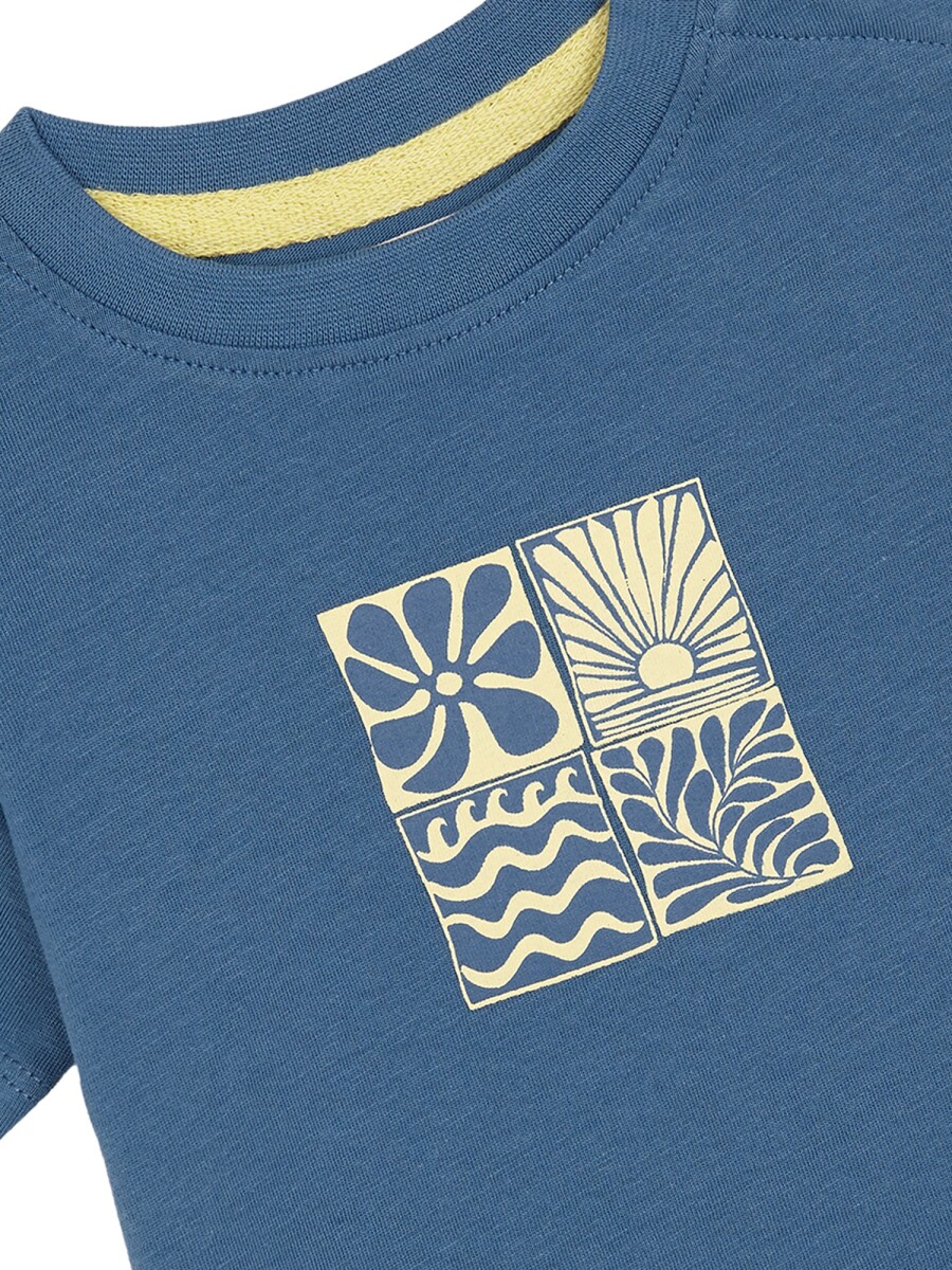 Camiseta Con Print Piedra