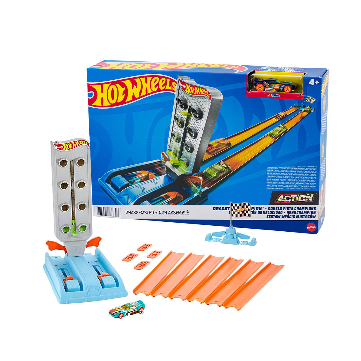 Hot Wheels Champion Juego Pista De Juguete Para Autos - Lineal 