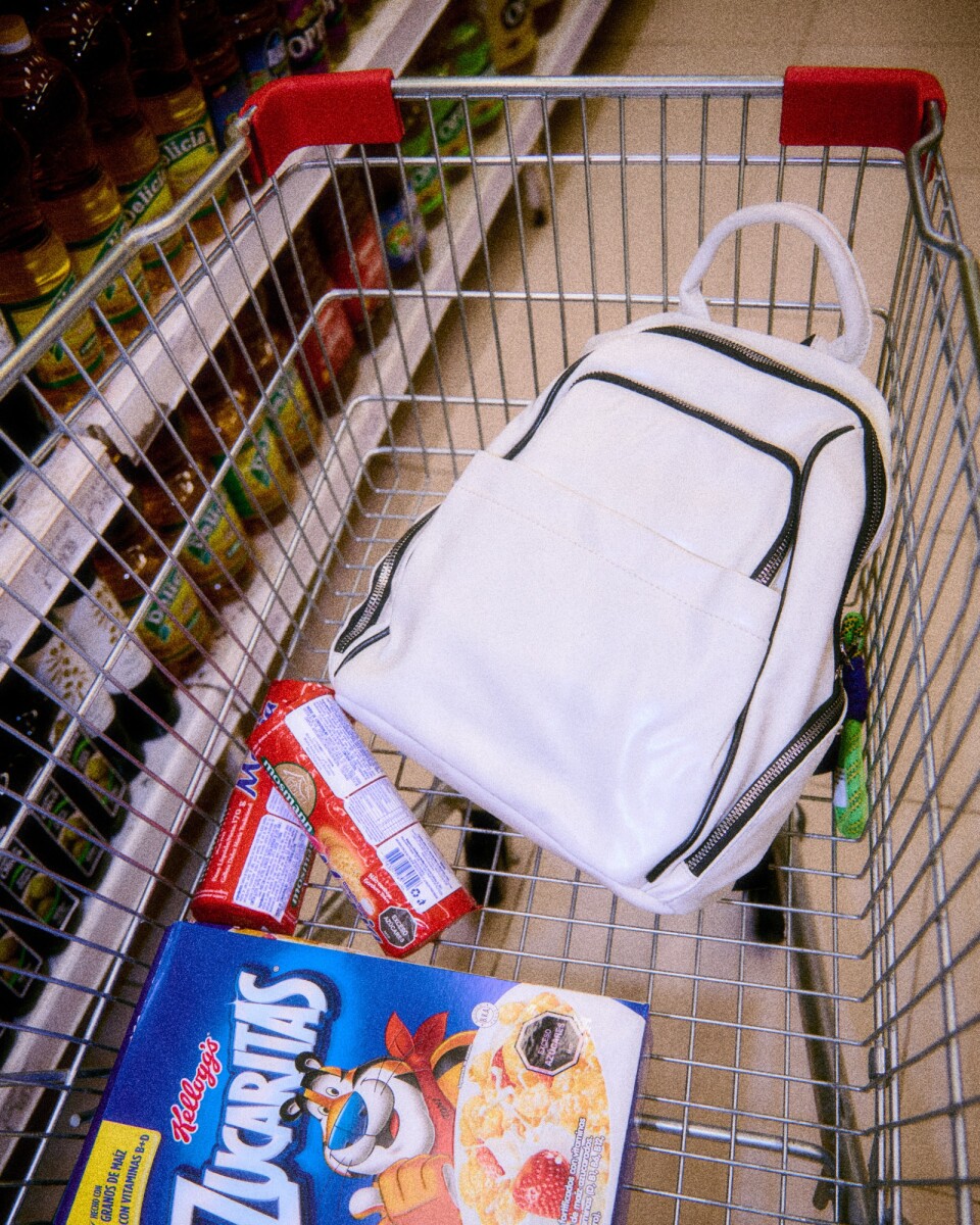 Mochila contraste - blanco 