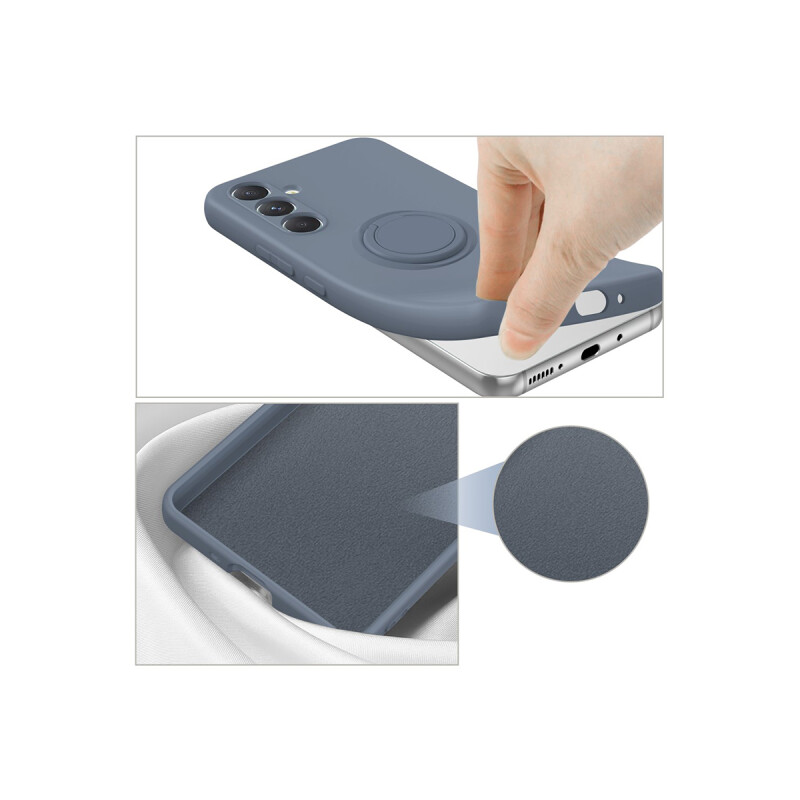 Protector Samsung Galaxy A54 engomado con anillo color azul Protector Samsung Galaxy A54 Engomado Con Anillo Color Azul