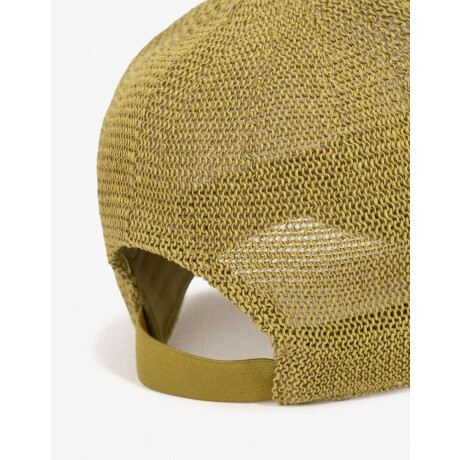 Gorra Efecto Rafia Verde Militar