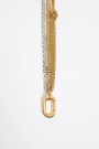 COLLAR MULTICADENAS CORAZONES Oro