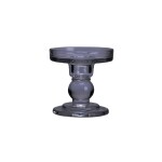 CANDELABRO VIDRIO D8.5/H8.6CM COLOR HUMO CANDELABRO VIDRIO D8.5/H8.6CM COLOR HUMO