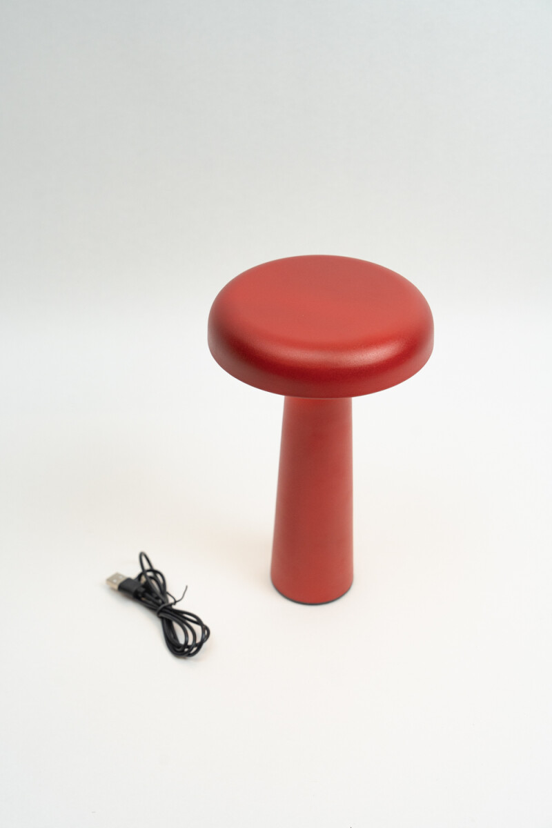 Lampara De Mesa Baska, Touch Usb - Rojo 