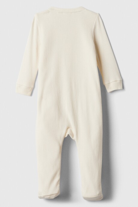Pijama Con Cierre Bebé Ivory Frost