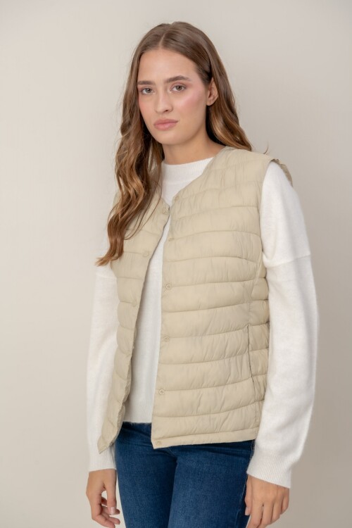 Chaleco Rina Beige
