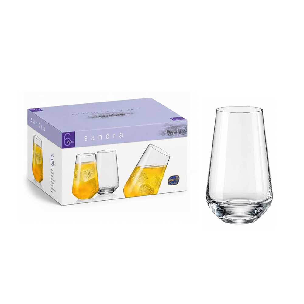 Set vasos Sandra alto 380 ml x6 BOHEMIA Set vasos Sandra alto 380 ml x6 BOHEMIA