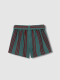 Pantalon Corto Rayas Verde Nuevo