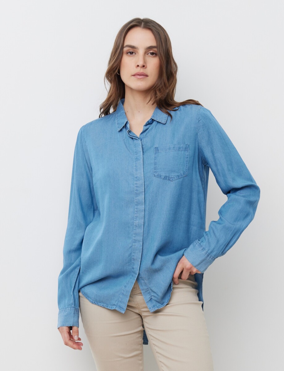 Camisa Tencel - Jean 