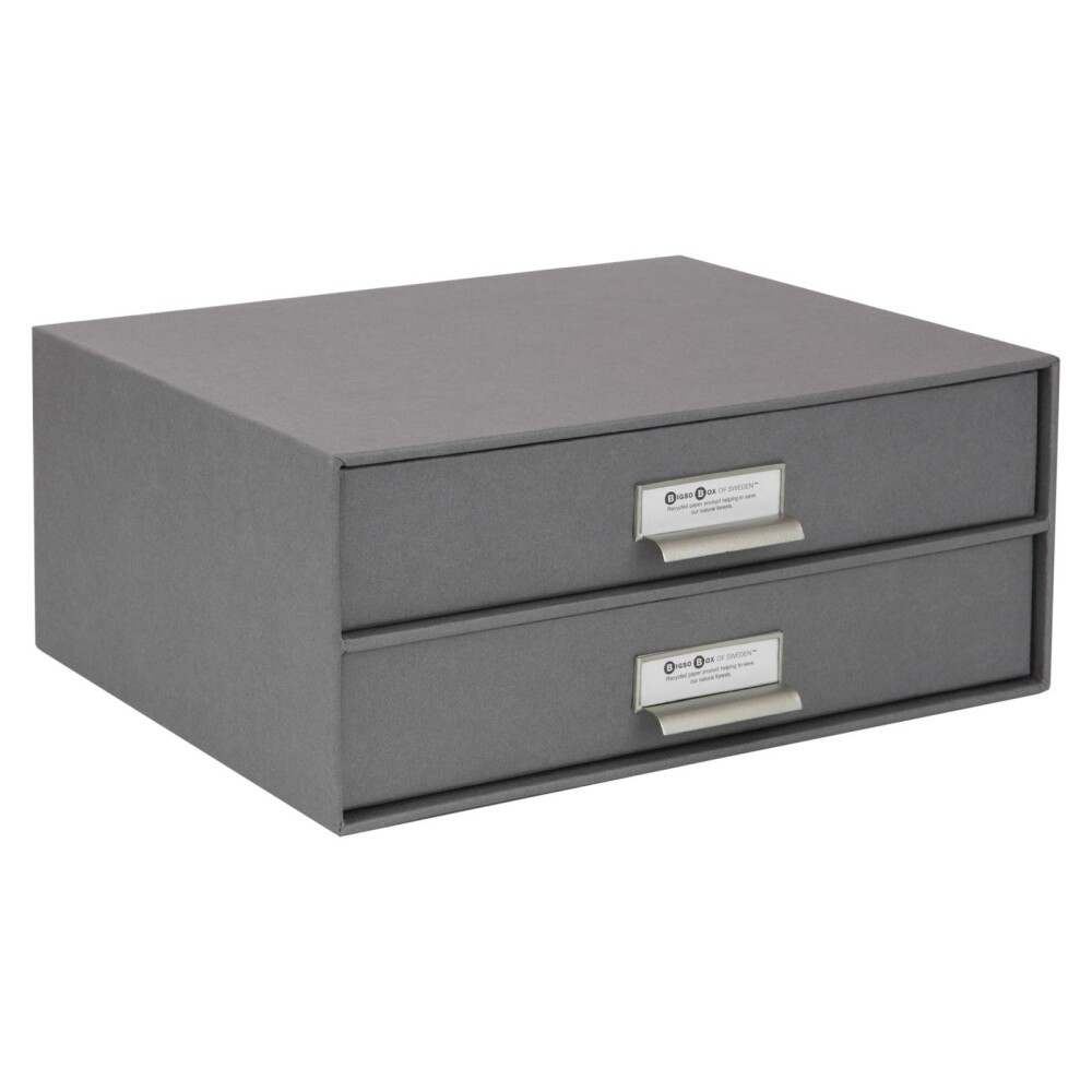ORG ESCRITORIO 2 CAJONES PAPEL GRIS BIRGER