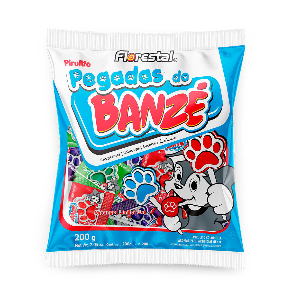 CHUPETIN CON TATUAJE DE LENGUA BANZE X50U 200G 