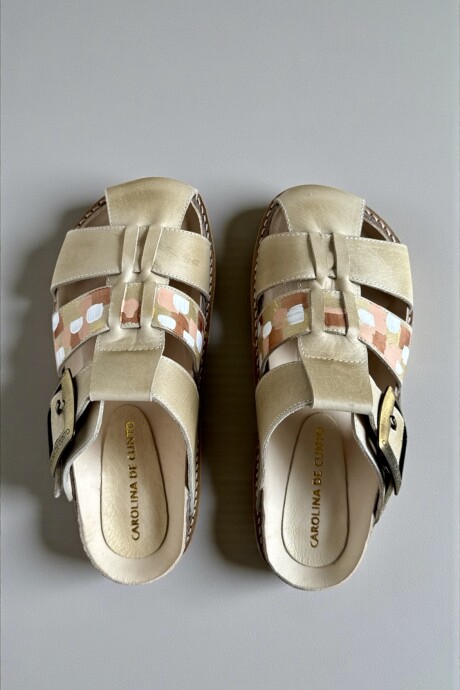 Sandalias GILI Natu Línea Ottenta Con Arte Pintado A Mano Sandalias GILI Natu Línea Ottenta Con Arte Pintado A Mano