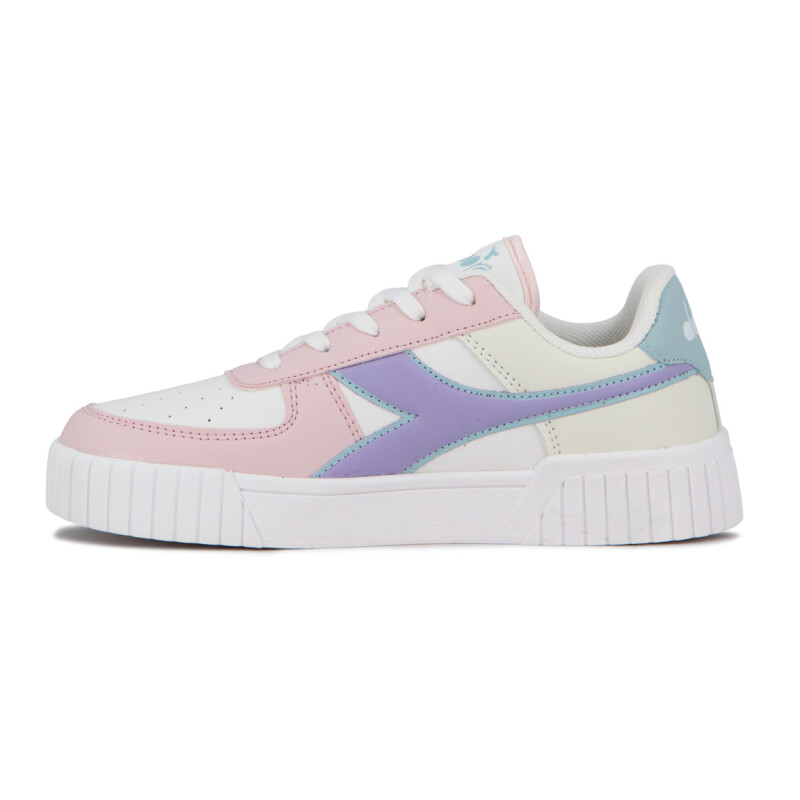 Championes Diadora Bampu Mujer Blanco-Rosado