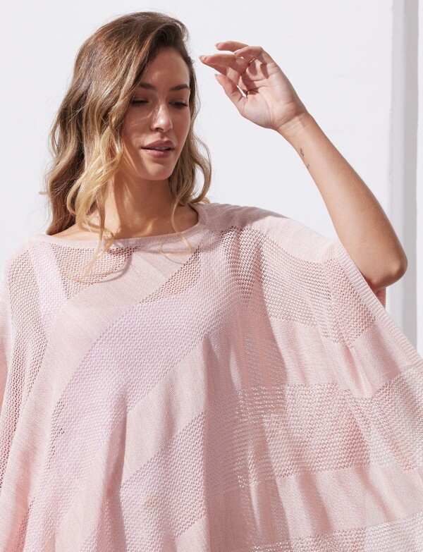 Poncho Lurex ROSA