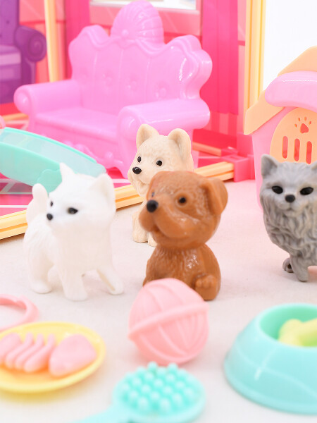 MASCOTAS SET C/ DORMITORIO ROSADO