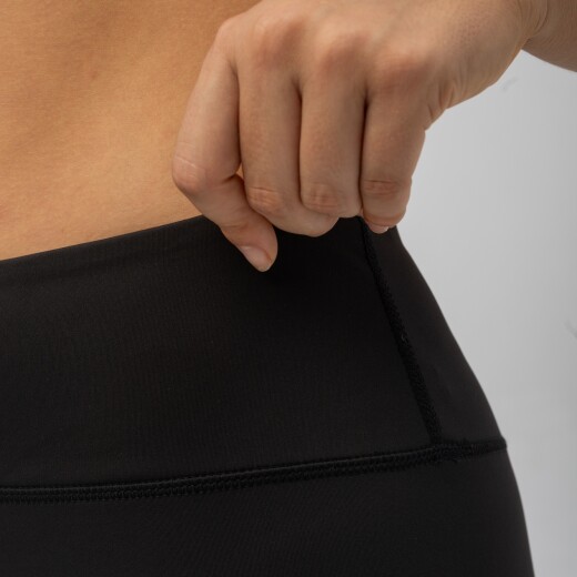 Calza Menpi Alta Calidad Training Dama Larga Negro S/C