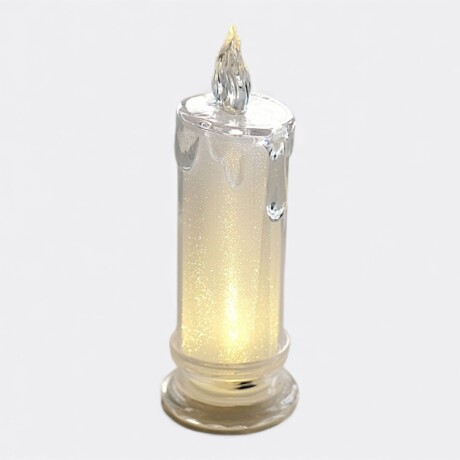 Veladora Velón Con Luz Blanca