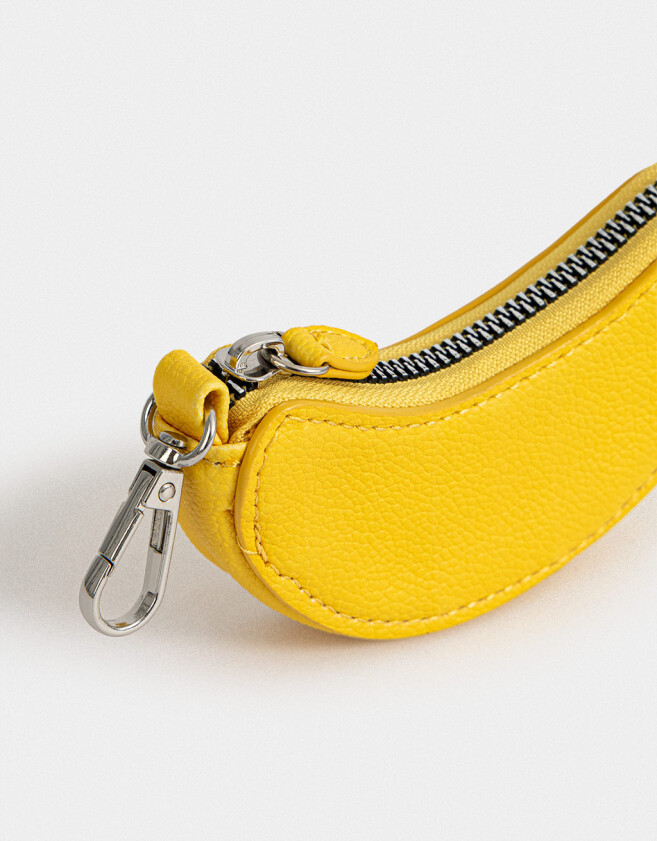 Monederos Monedero Cuerina Fruta - Amarillo Medio