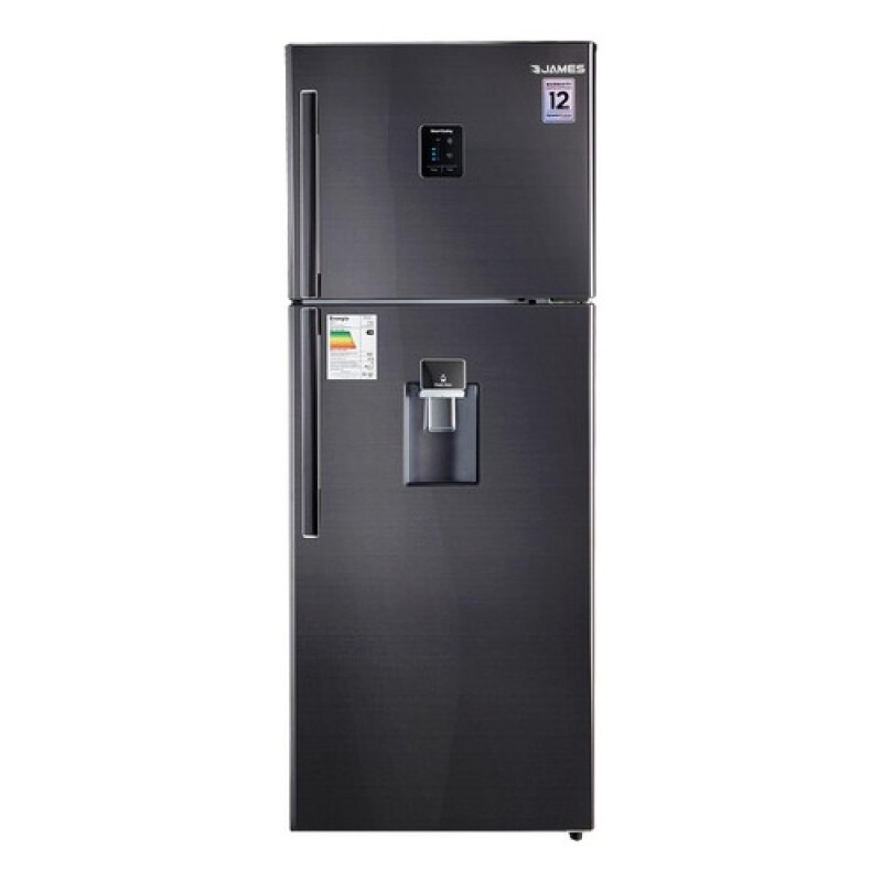 Heladera James Inverter J621 Dark Inox con dispensador y display Heladera James Inverter J621 Dark Inox con dispensador y display