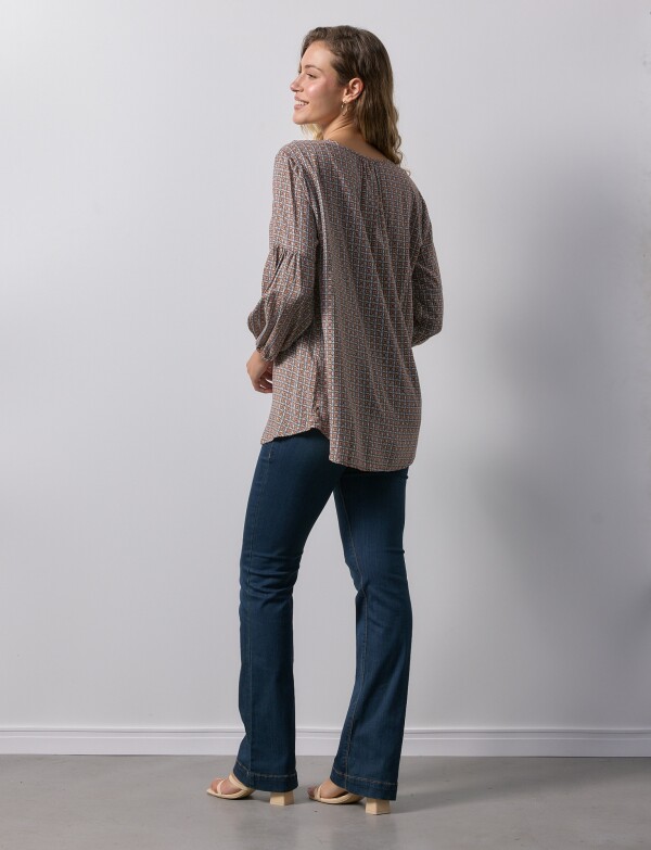 Blusa Print TOSTADO/MULTI