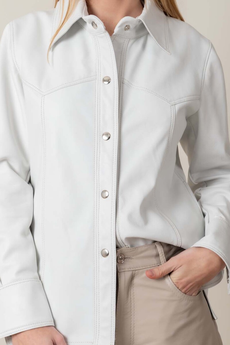 Camisa fio larga Blanca