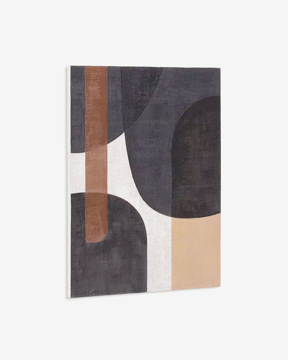 Lienzo abstracto Tonol marrón 100 x 80 cm 