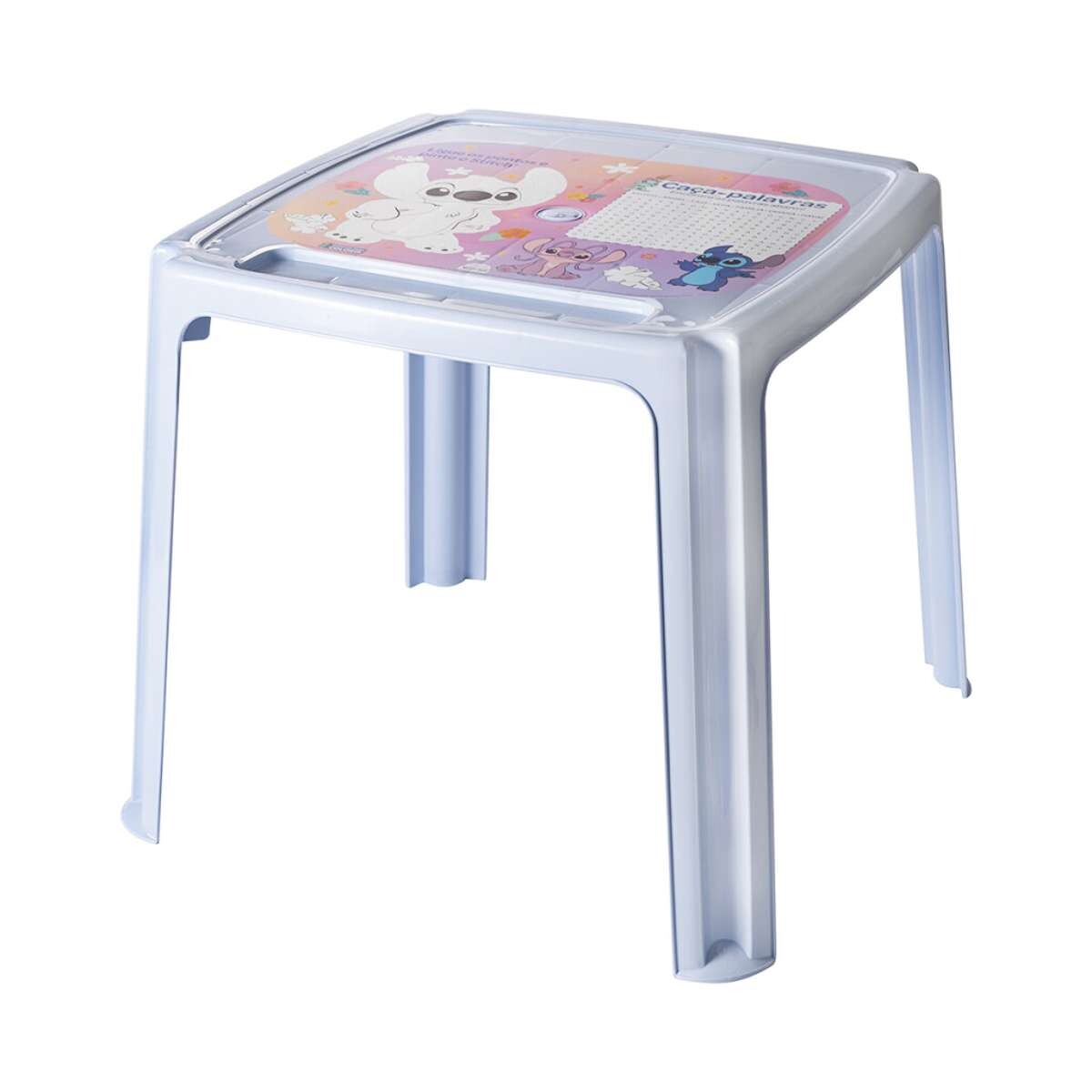 Mesa Plástica Infantil PVC Stitch - Para Colorear 