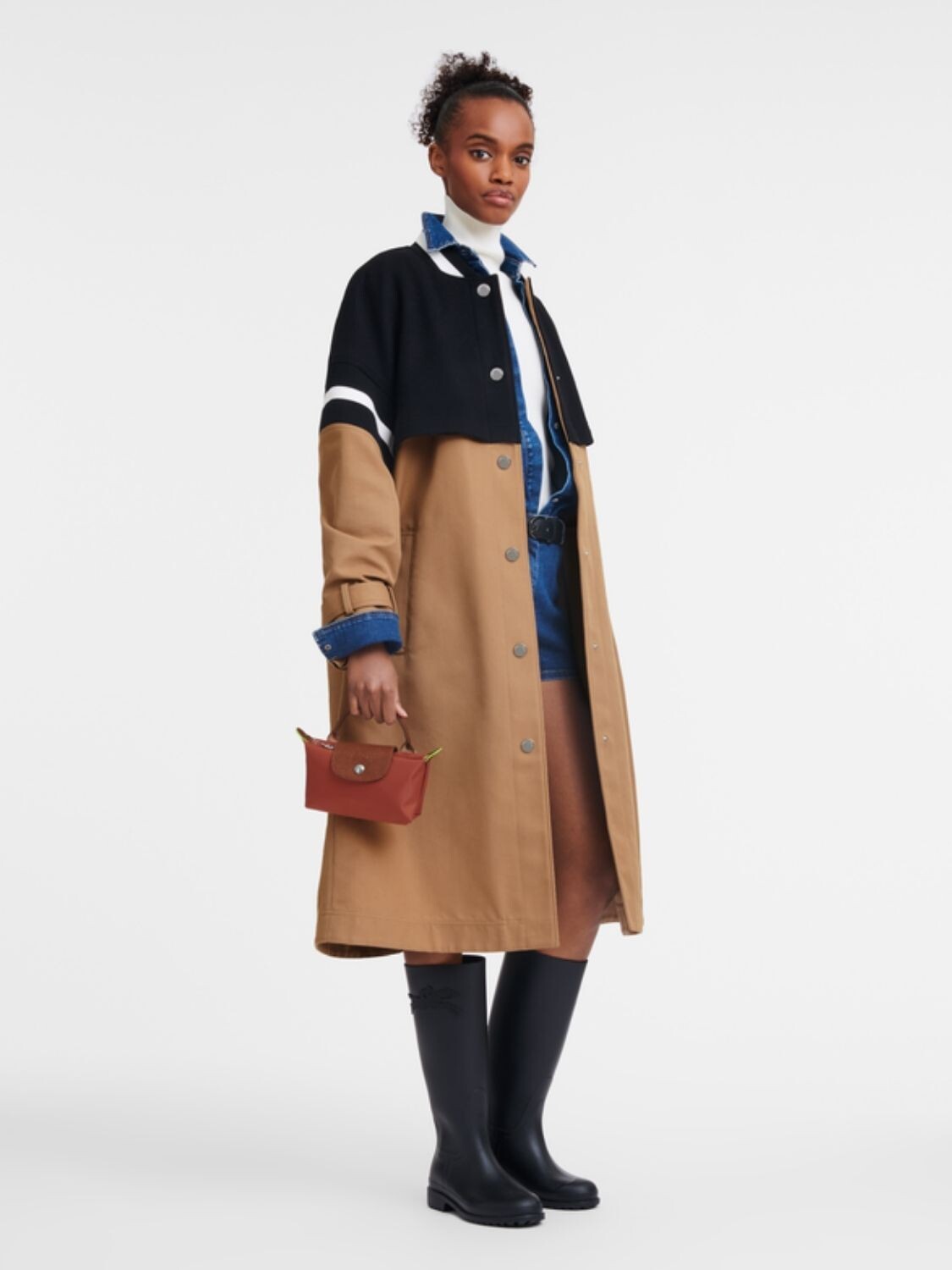 Longchamp - Necessaire Le Pliage Green Marrón