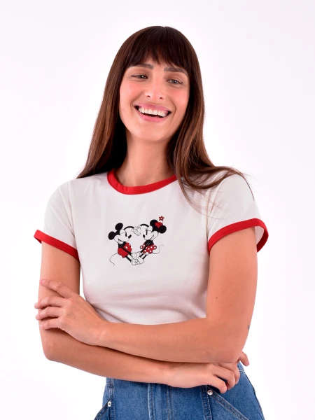 REMERA MINNIE AND MICKEY LOVE VARIANTE 1
