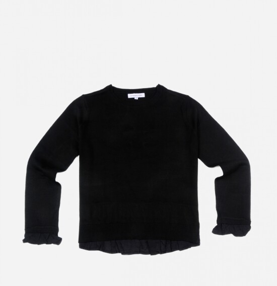 Sweater escote base NEGRO