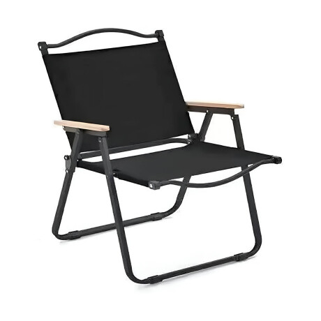 Silla Plegable Camping Playa Picnic Pesca Portátil Negro
